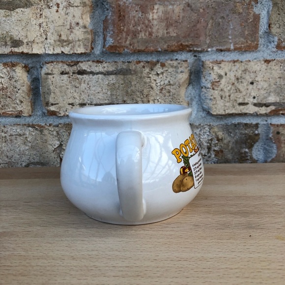 Vintage  Set Of 2 DAT'L DO-IT INC DDI Potato Soup Onion Soup Recipe Bowls Cups - Picture 12 of 14